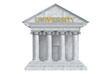 Sütun, 3d render bina Üniversitesi