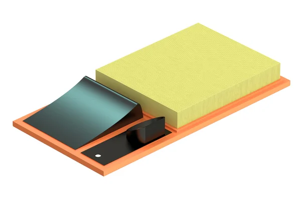 Filtro de ar para carro, renderização 3D — Fotografia de Stock