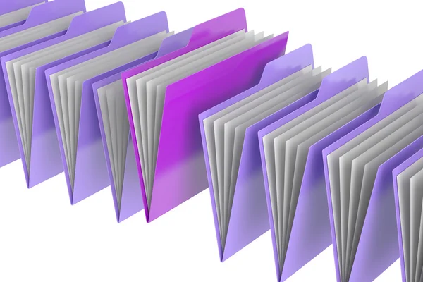 Folders, 3D rendering — Stock Photo, Image