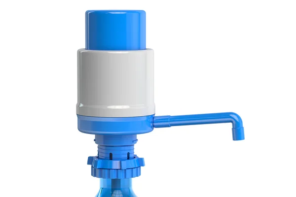 Бутылочный насос для питьевой воды, насос для раздачи воды. 3D rend — стоковое фото