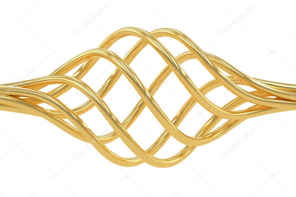Abstract business logotype, 3D rendering
