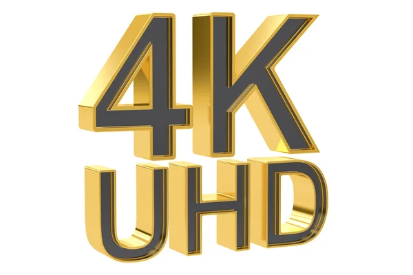 Concetto 4K Ultra HD, rendering 3D — Foto Stock