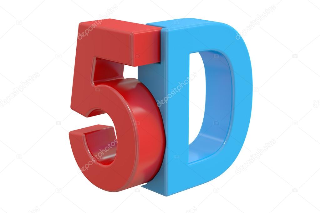 5D logo, 3D rendering Stock Photo by ©alexlmx 109995694