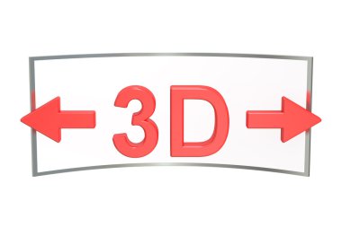 3D Sanal Tur kavramı. 3d render üzerinde beyaz izole