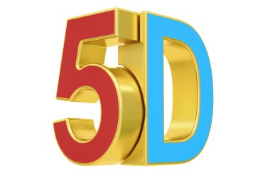 5d logo, 3d render