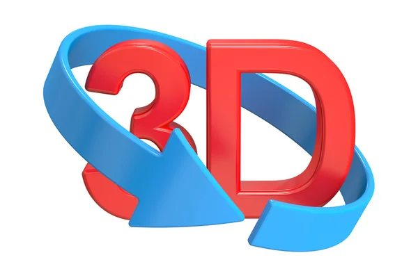 Concetto 3D Virtual Tour. Rendering 3D — Foto Stock