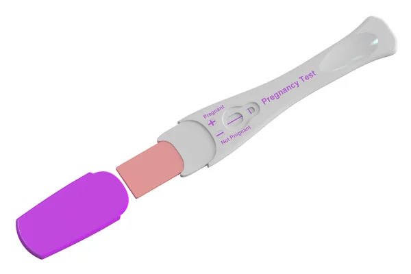 Negatywny test ciążowy, renderowania 3d — Zdjęcie stockowe