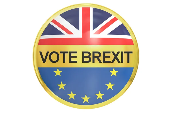 Brexit referendum concept, rendu 3D — Photo