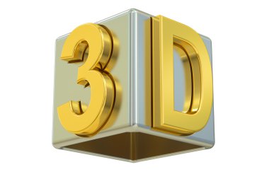 3D logo, 3d render