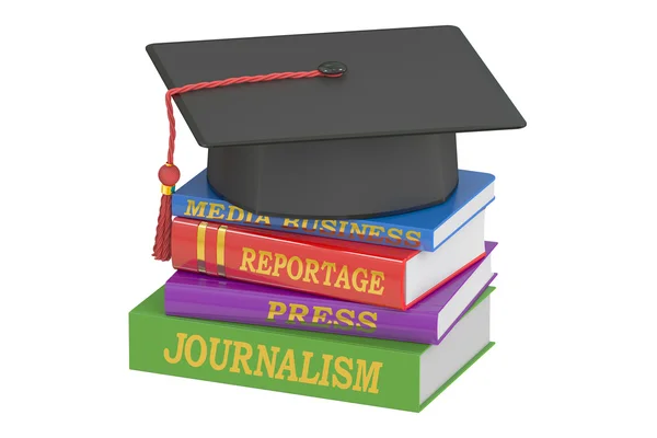 Journalism education concept, 3D rendering — Stock Photo, Image