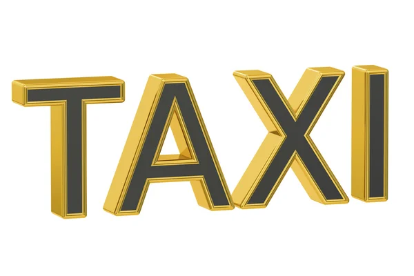 Concepto de taxi, representación 3D — Foto de Stock