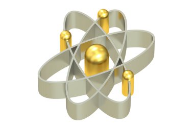 Atom, 3d render