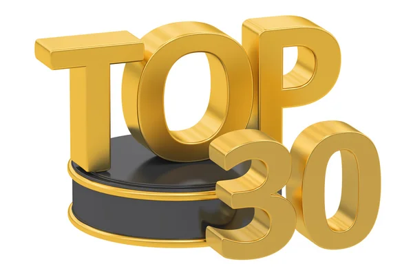 Top 30, renderizado 3D — Foto de Stock