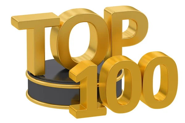 Top 100, renderizado 3D — Foto de Stock