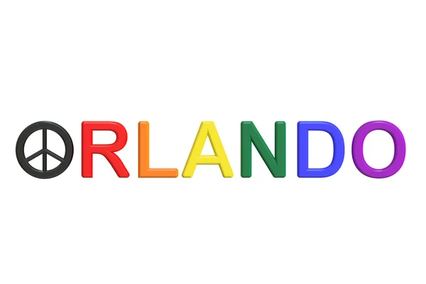 Terror ataque Orlando conceito de boate, renderização 3D — Fotografia de Stock