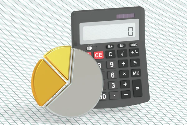 Finance d'entreprise, concept bancaire et comptable, rendu 3D — Photo