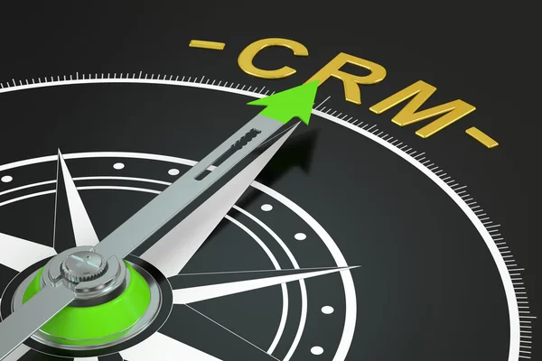 Concept de boussole CRM, rendu 3D — Photo