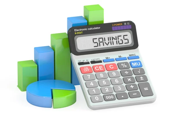 Savings concept, 3D rendering — Stock Photo, Image