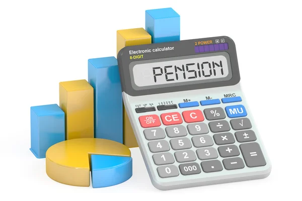 Pension concept, 3D rendering — Stock Photo, Image