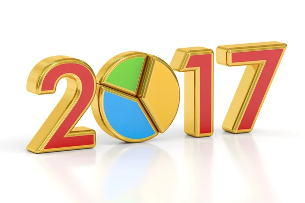 2017 relatório conceito, renderização 3D — Fotografia de Stock