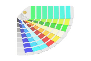 Pantone renk paleti Kılavuzu, 3d render