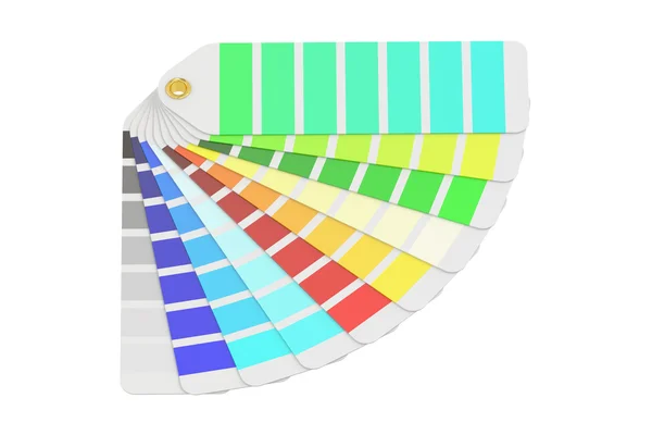 Pantone Farbpalettenführung, 3D-Rendering — Stockfoto