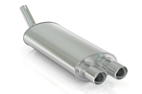 Car Exhaust Pipe, 3D rendering — Stock Photo, Image