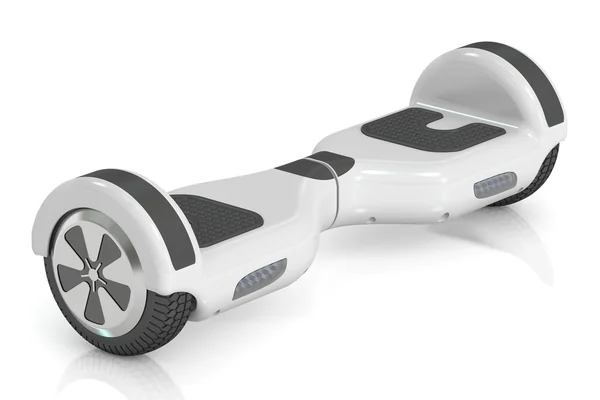 Scooter de auto-equilíbrio branco, renderização 3D — Fotografia de Stock