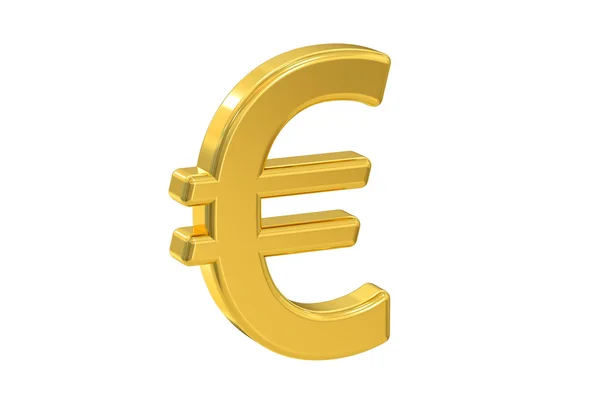 Euro-symbool, 3D-rendering — Stockfoto