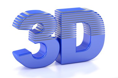 3D logo, 3d render
