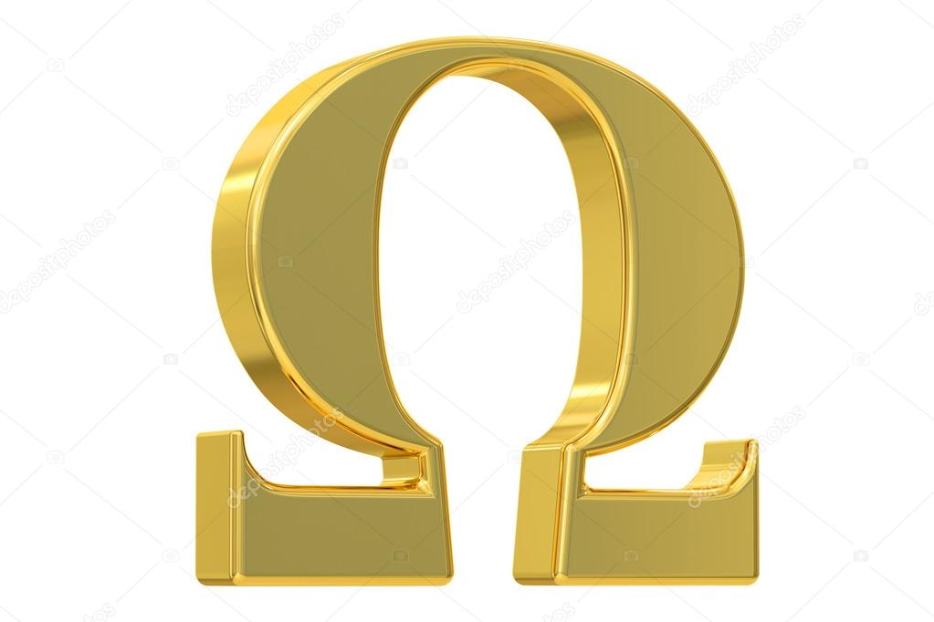 Omega symbol, 3D rendering Stock Photo by ©alexlmx 117810654