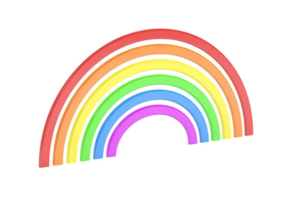 彩虹，3d 渲染 — 图库照片