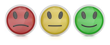 Müşteri hizmet kalite geribildirim 3d render