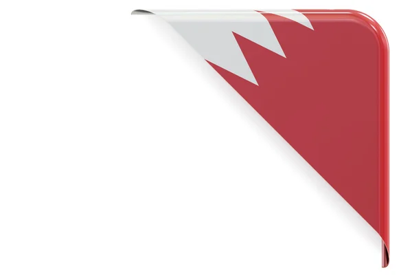 Bahreïn coin drapeau, bouton, étiquette. rendu 3D — Photo