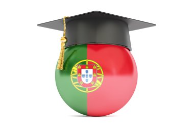 Eğitim ve Portekiz kavramı, 3d render çalışmada