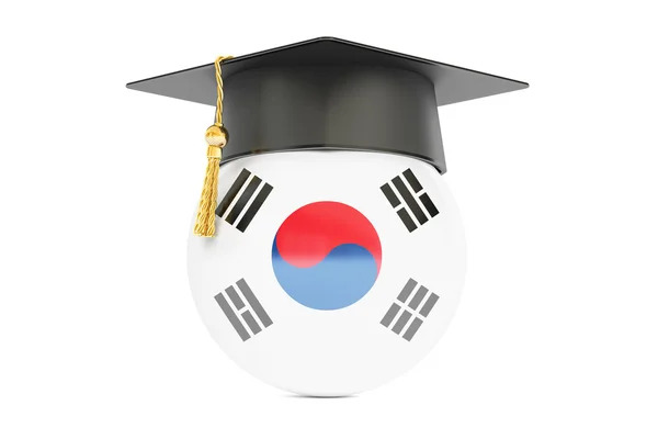 Ausbildung und Studium im südkoreanischen Konzept, 3D-Rendering — Stockfoto