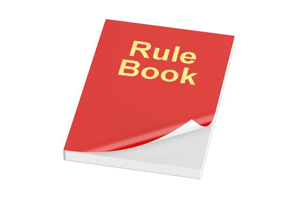 Libro delle regole, rendering 3D — Foto Stock