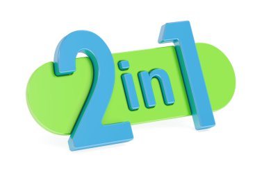 2 in 1 kavramı, 3d render