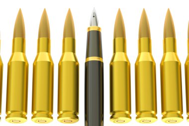 kalem ve kurşun, 3d render