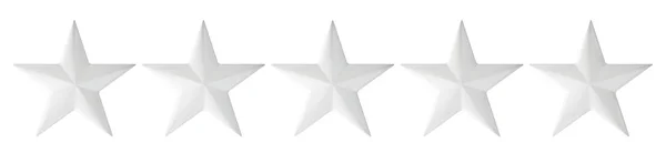 İzole üzerinde beyaz arka plan, 3d render değerlendirme yıldız — Stok fotoğraf