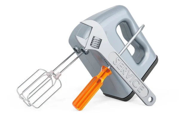 Repair Service Hand Mixer Rendering Isolated White Background — Stock Photo, Image