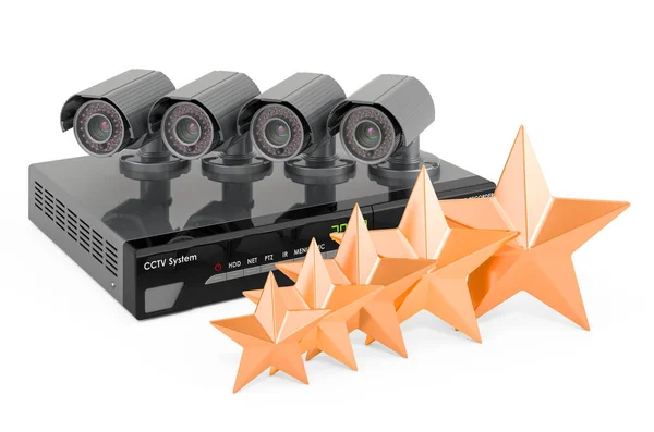 Customer Rating System Digital Video Recorder Cctv Αποτύπωση Απομονωμένη Λευκό — Φωτογραφία Αρχείου