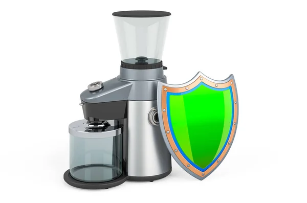 Electric Coffee Grinder Shield Rendering Isolated White Background — Stock Photo, Image