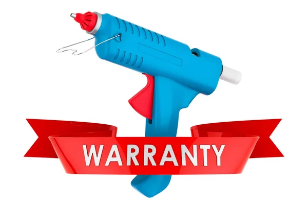 Electric Glue Gun Warranty Concept Rendering Isolated White Background — Stock Photo, Image