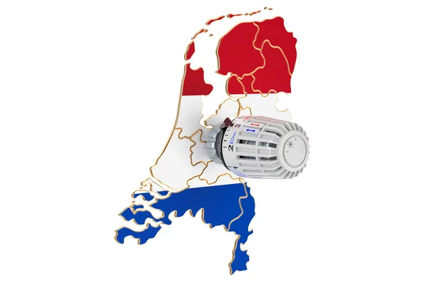 Économiser Consommation Chauffage Aux Pays Bas Rendu Isolé Sur Fond — Photo