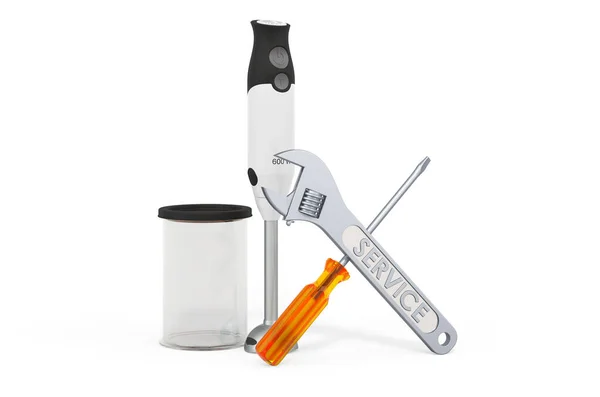 Service Repair Stick Blender Rendering Isolated White Background — Stock Photo, Image
