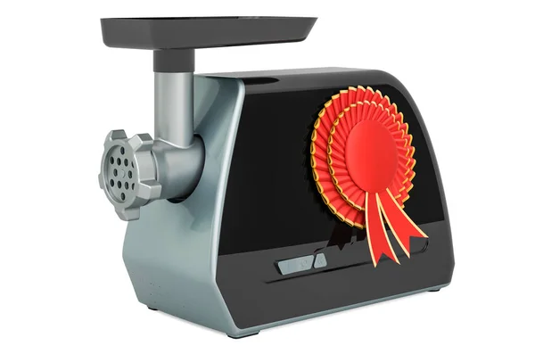 Electric Meat Grinder Best Choice Badge Rendering Isolated White Background — Stock Photo, Image