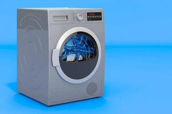 Clothes Dryer Blue Background Rendering — Stock Photo, Image