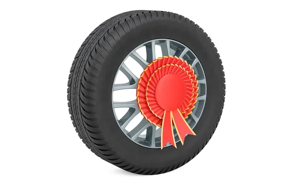 Automotive Wheel Best Choice Badge Rendering Isolated White Background — Stock Photo, Image