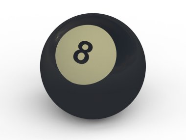 bilardo topu 8